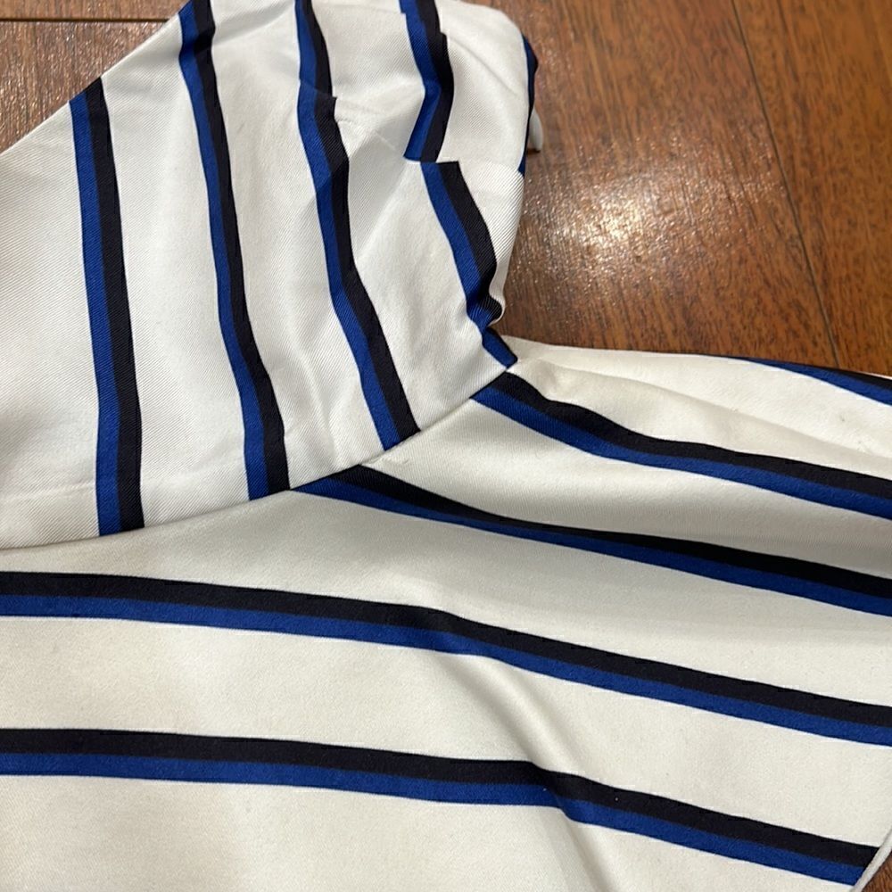 Nicholas Navy/Off White Stripes Tank Size 2 - Picture 4 of 5